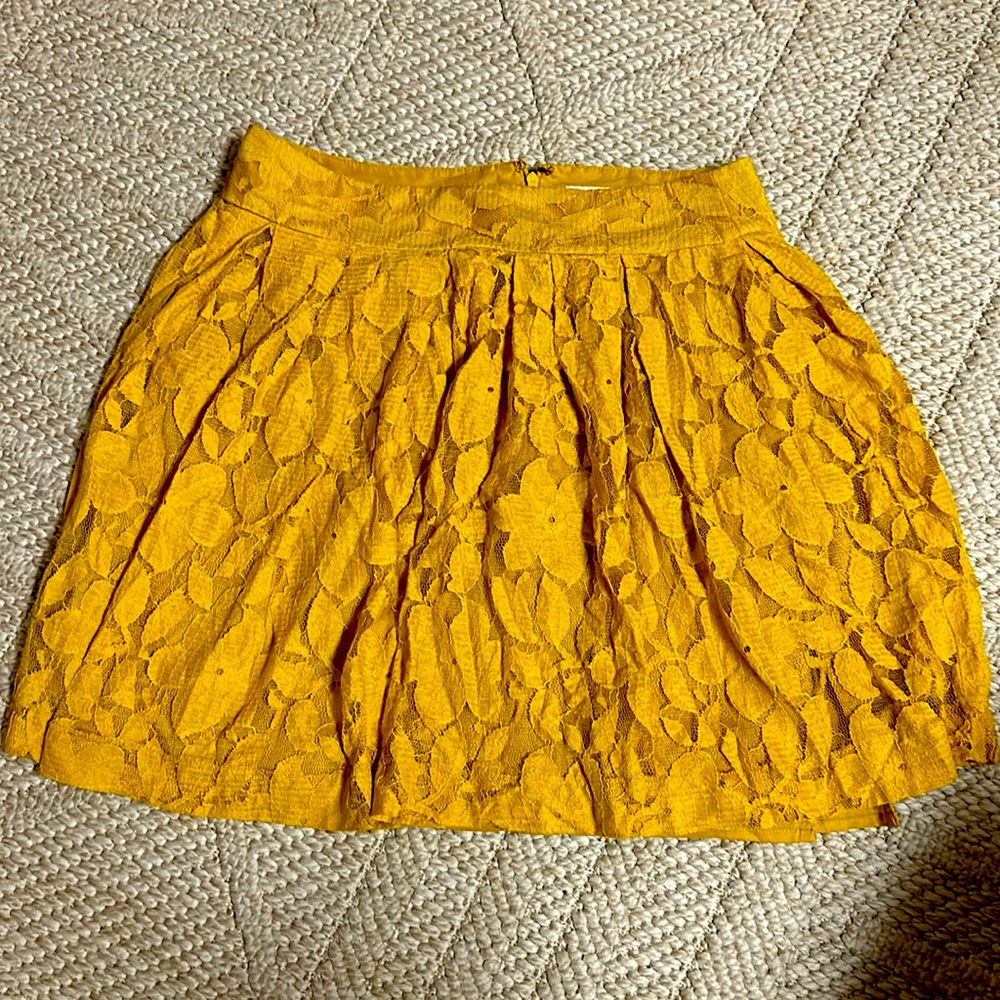Mustard color skirt